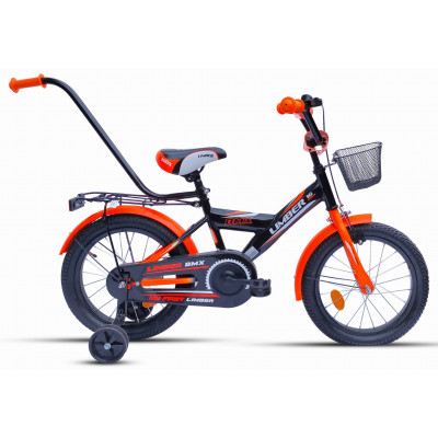 Detský bicykel 16" Limber Boy čierno oranžový
